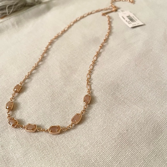 KENDRA SCOTT Gold Chain Druzy Necklace NWT - Picture 5 of 5